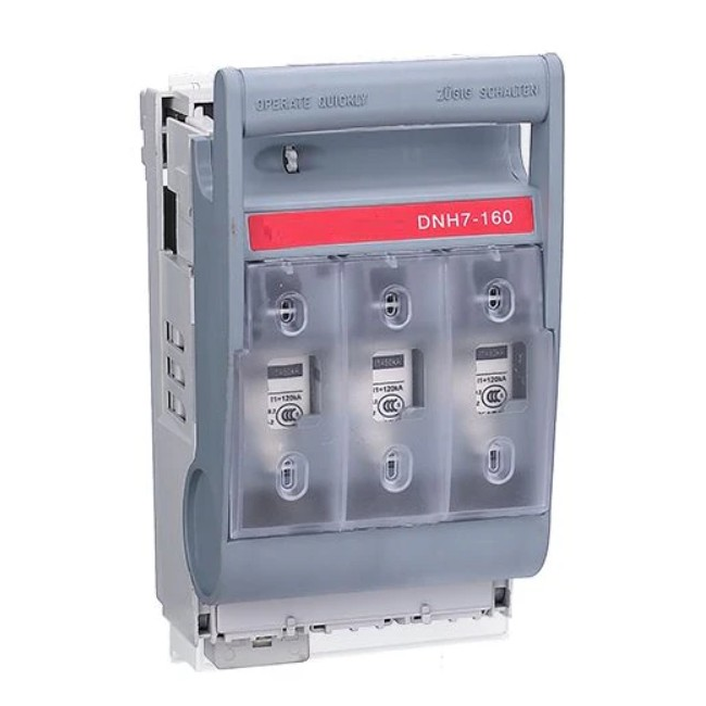 DC 3-Pole Battery Fuse Disconnector Box (160A / 48V) with 2 x 160A NH00 Fuse Links