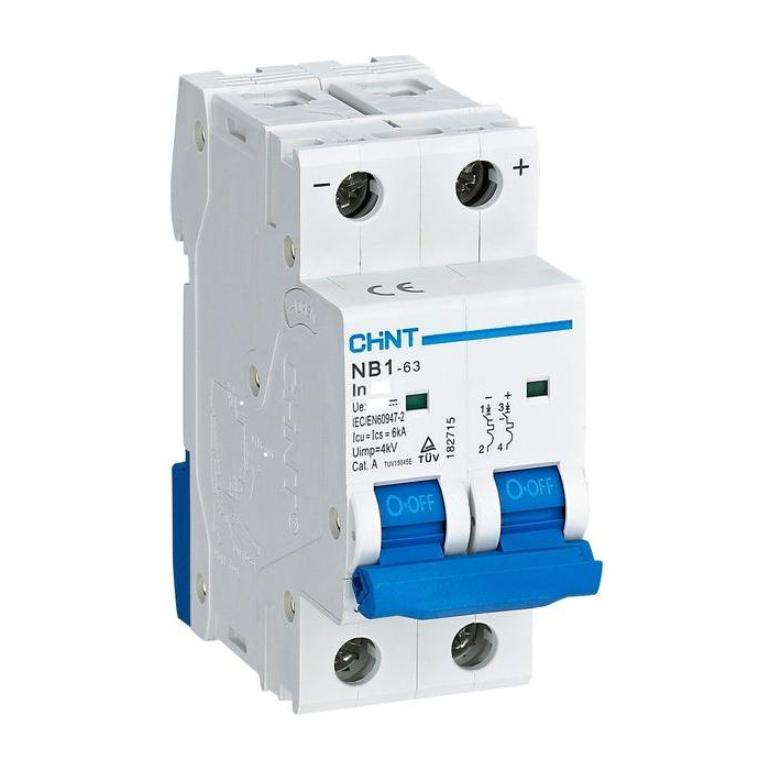 32A 2-Pole Chint DC Circuit Breaker (12V/24V/48V DC)