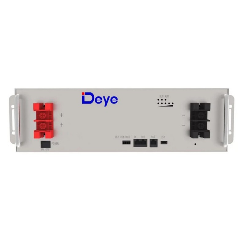 5.3kWh Deye (SE-G5.3) 51.2V Low Voltage Rack-Mount LiFePO4 Battery (104Ah, 3U Rack, 6000+ Cycles)